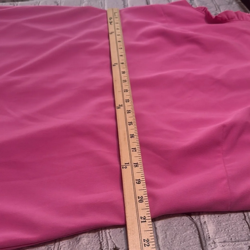 J. Crew Ruffleneck Suiting Bubblegum Pink Dress Women’s size 16 NEW - Picture 11 of 16